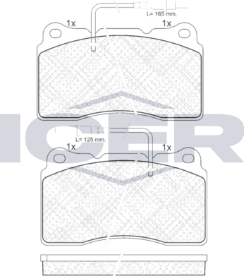 Тормозные колодки Icer. Артикул 181699
