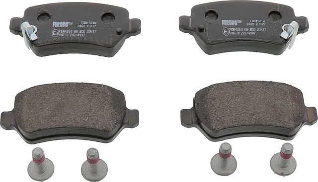 Тормозные колодки Ferodo Premier задние для Chrysler Concorde II 1997-2003. Артикул FDB1521W