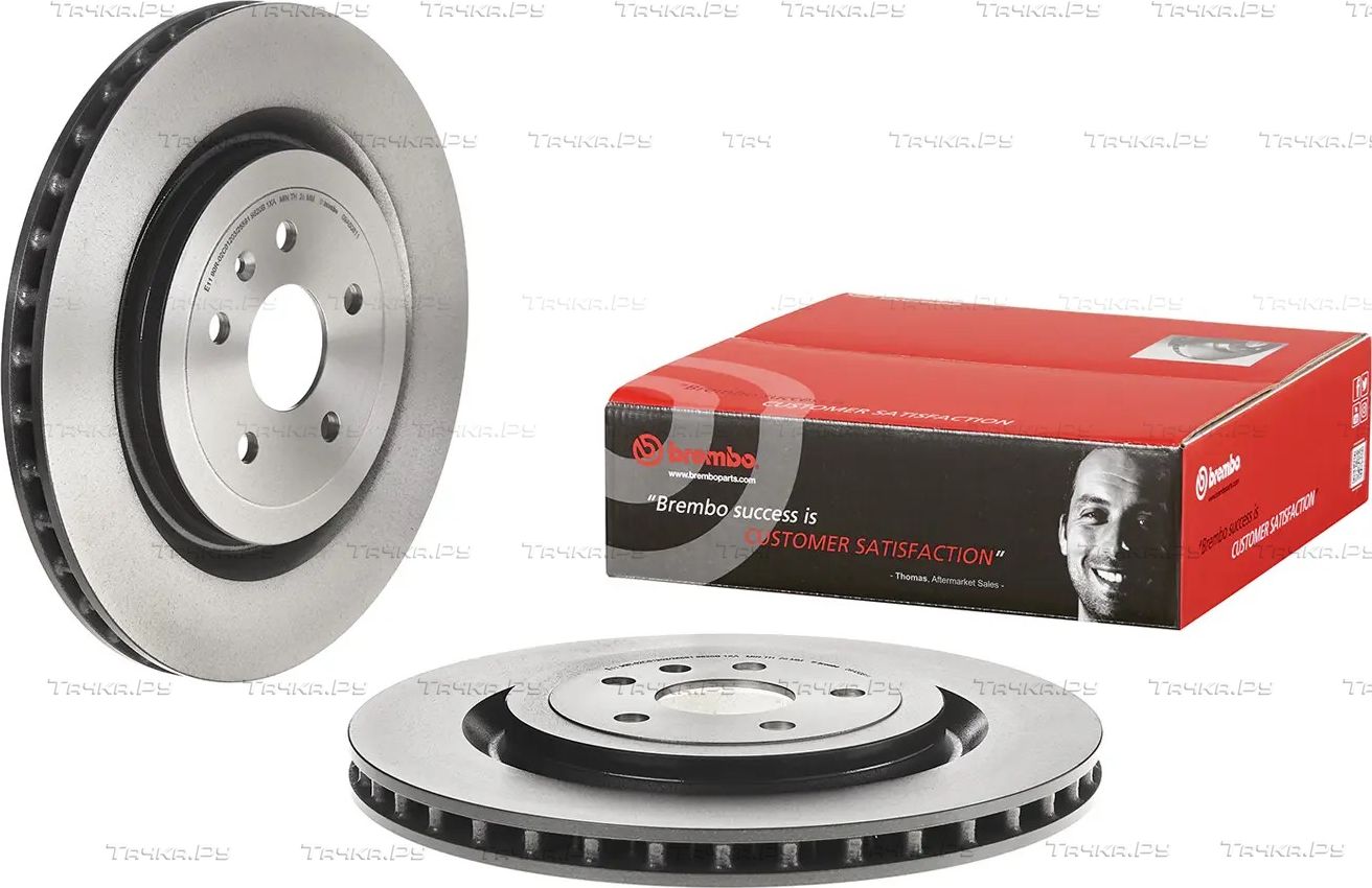 Тормозной диск Brembo UV Coated задний для Cadillac CTS II 2008-2014. Артикул 09.A508.11