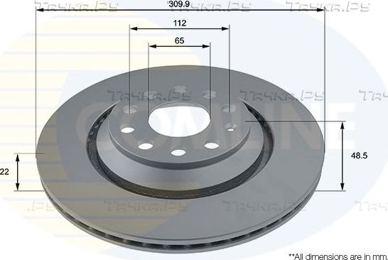 Тормозной диск Comline Comline. Артикул ADC1493V
