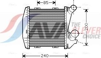 Интеркулер AVA для Smart Fortwo I (W450) 1999-2007. Артикул MCA4004