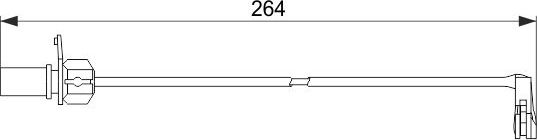 Датчик износа тормозных колодок  Bosch. Артикул 1 987 474 517