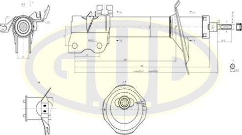 Амортизатор G.U.D.. Артикул GSA334360