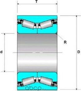 Подшипник ступицы колеса (Timken). Артикул SET35