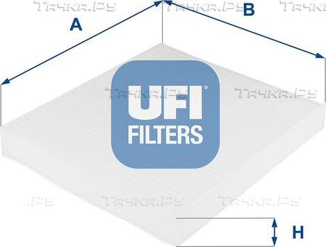Салонный фильтр UFI для Audi A2 2000-2005. Артикул 53.031.00