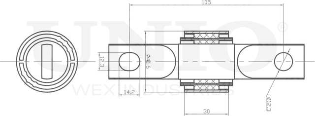Сайлентблок рычага подвески (Unio). Артикул RMP-20500