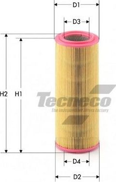 Воздушный фильтр  Tecneco Filters. Артикул AR410