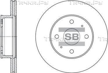 Тормозной диск Sangsin Hi-Q передний для Hyundai Accent II 1999-2006. Артикул SD1004
