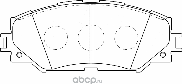 Тормозные колодки Toyota передние для Toyota Allion II 2007-2026. Артикул 0446542160