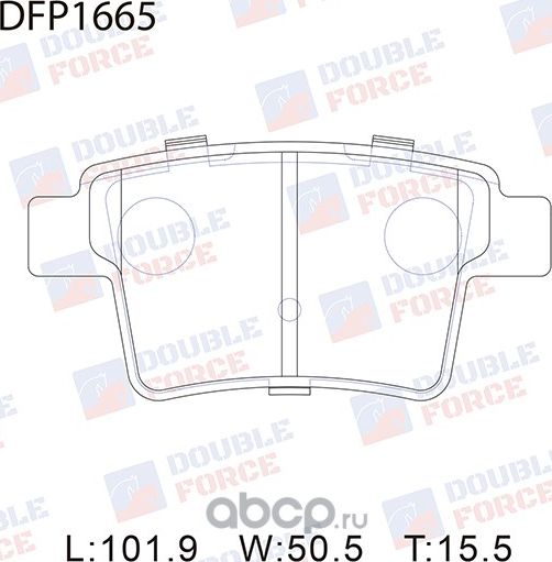 Колодки тормозные дисковые Double Force. Артикул DFP1665