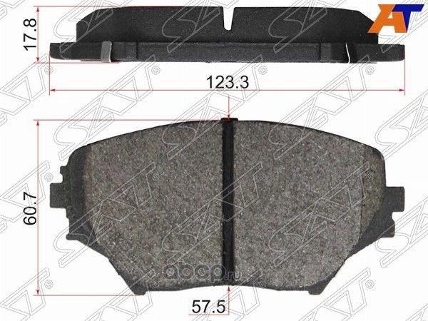 Колодки тормозные FR TOYOTA RAV4 00- (SAT). Артикул ST0446542130