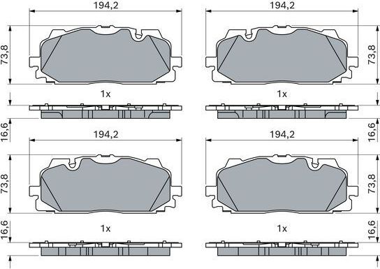Тормозные колодки Bosch. Артикул 0 986 424 945