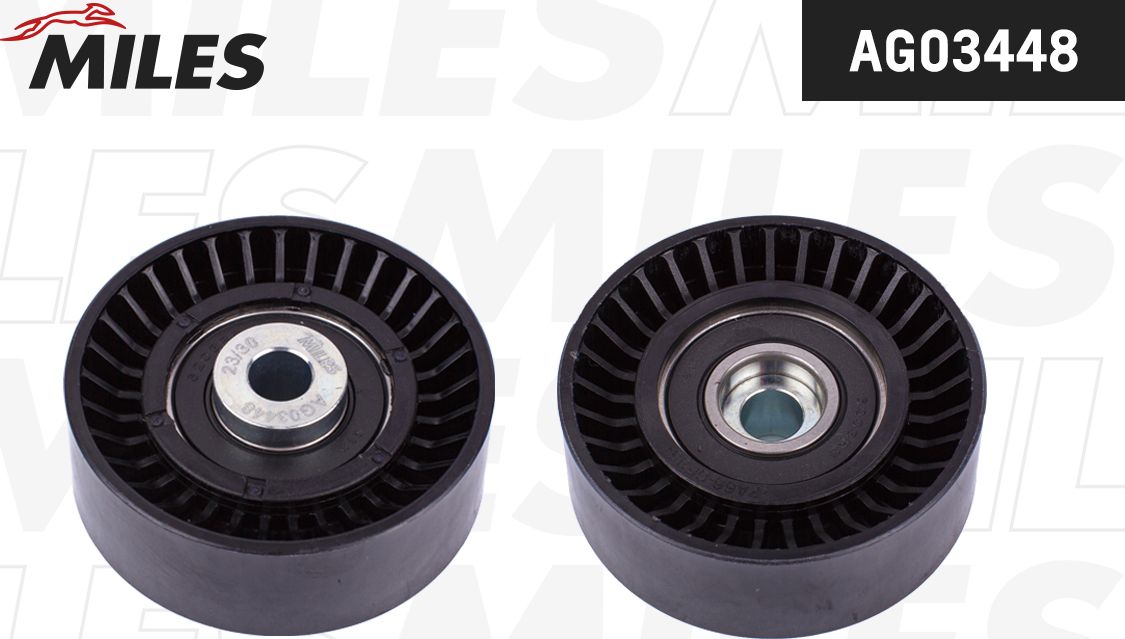 Направляющий (ведущий) ролик приводного поликлинового ремня Miles. Артикул AG03448