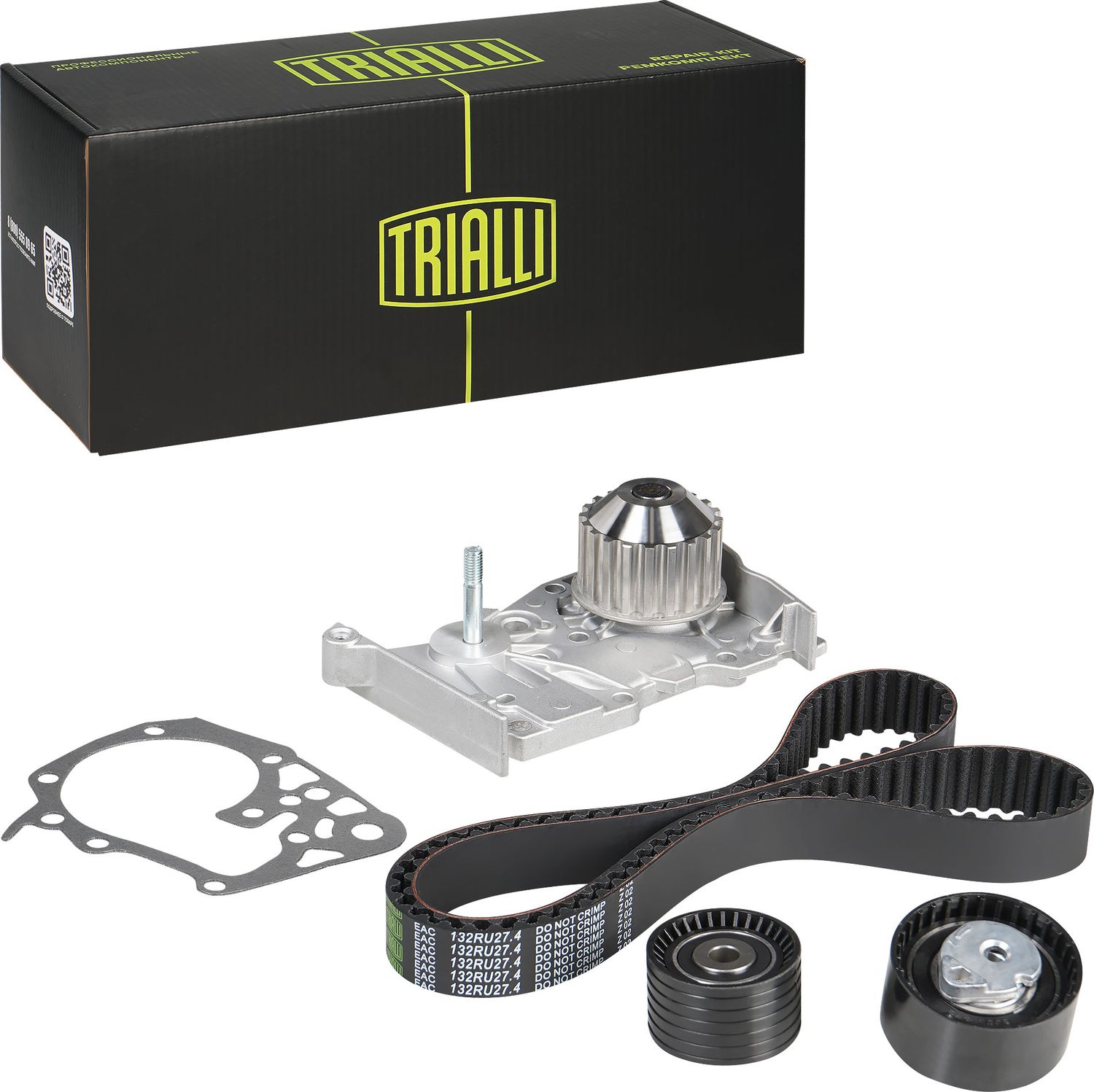 Помпа (водяной насос) с комплектом ремня ГРМ Trialli для Renault Kangoo II 2008-2026. Артикул GT 9902