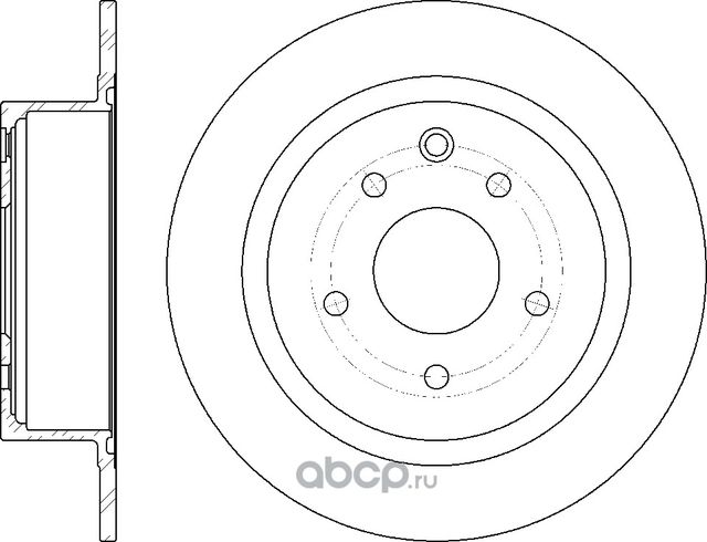 Диск тормозной (G-Brake). Артикул GR01514