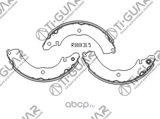 Тормозные колодки TG-6729/FN6729* TiGUAR (TI-Guar). Артикул TG6729