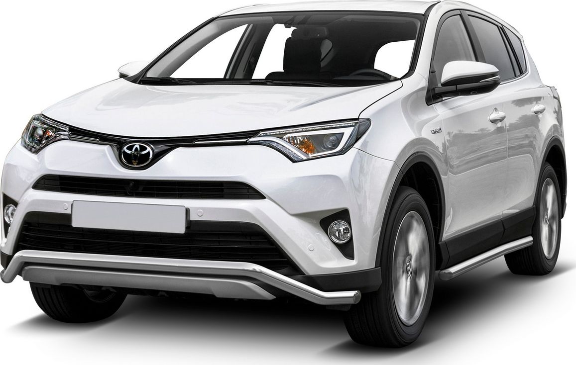 Защита Rival переднего бампера d57 волна для Toyota Rav4 CA40 рестайлинг 2015-2019. Артикул R.5718.002
