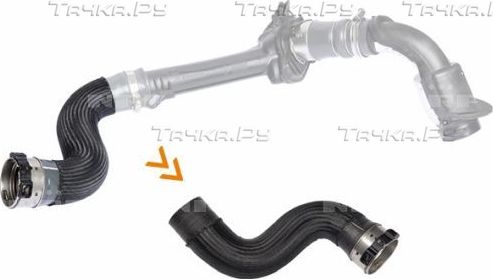 Патрубок интеркулера NRF для Renault Fluence I 2010-2017. Артикул 166167