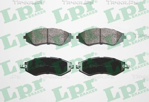 Тормозные колодки LPR передние для Chevrolet Lacetti 2005-2013. Артикул 05P1208
