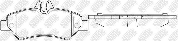 Тормозные колодки NiBK. Артикул PN0412
