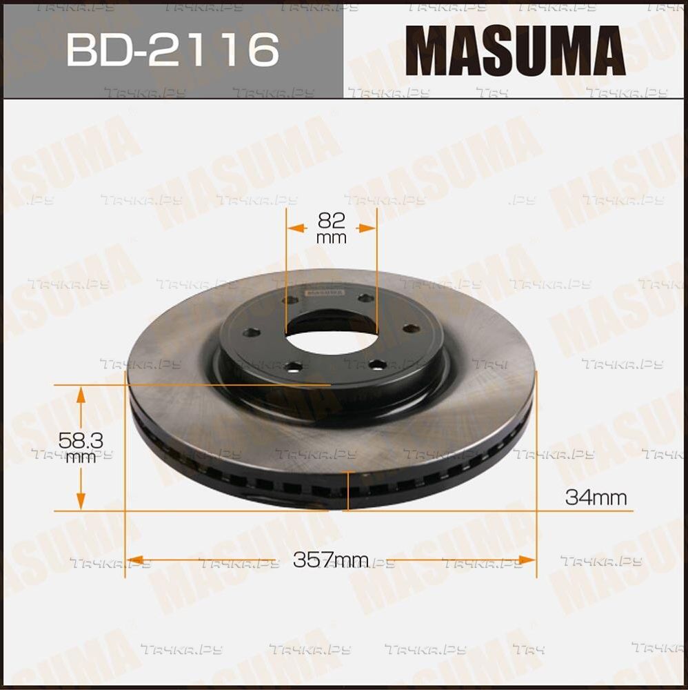 Тормозной диск Masuma. Артикул BD-2116