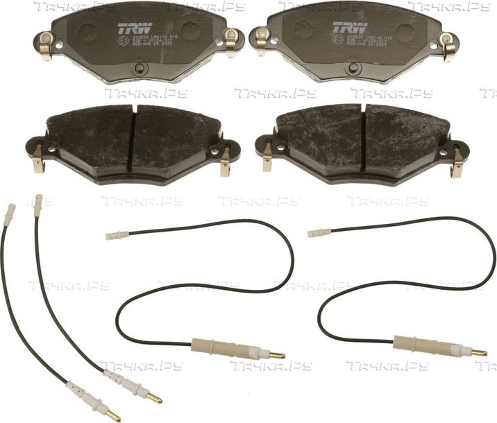 Тормозные колодки TRW COTEC передние для Citroen C5 I 2001-2008. Артикул GDB1448