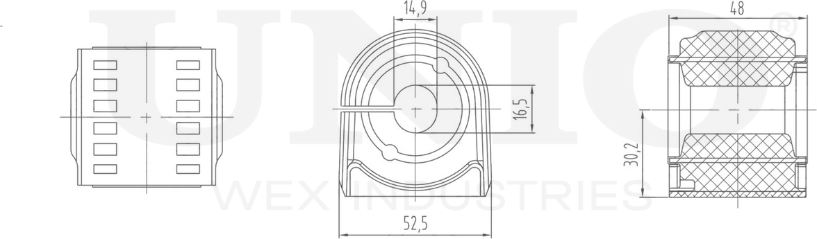 Втулка стабилизатора (Unio). Артикул RMP-10008