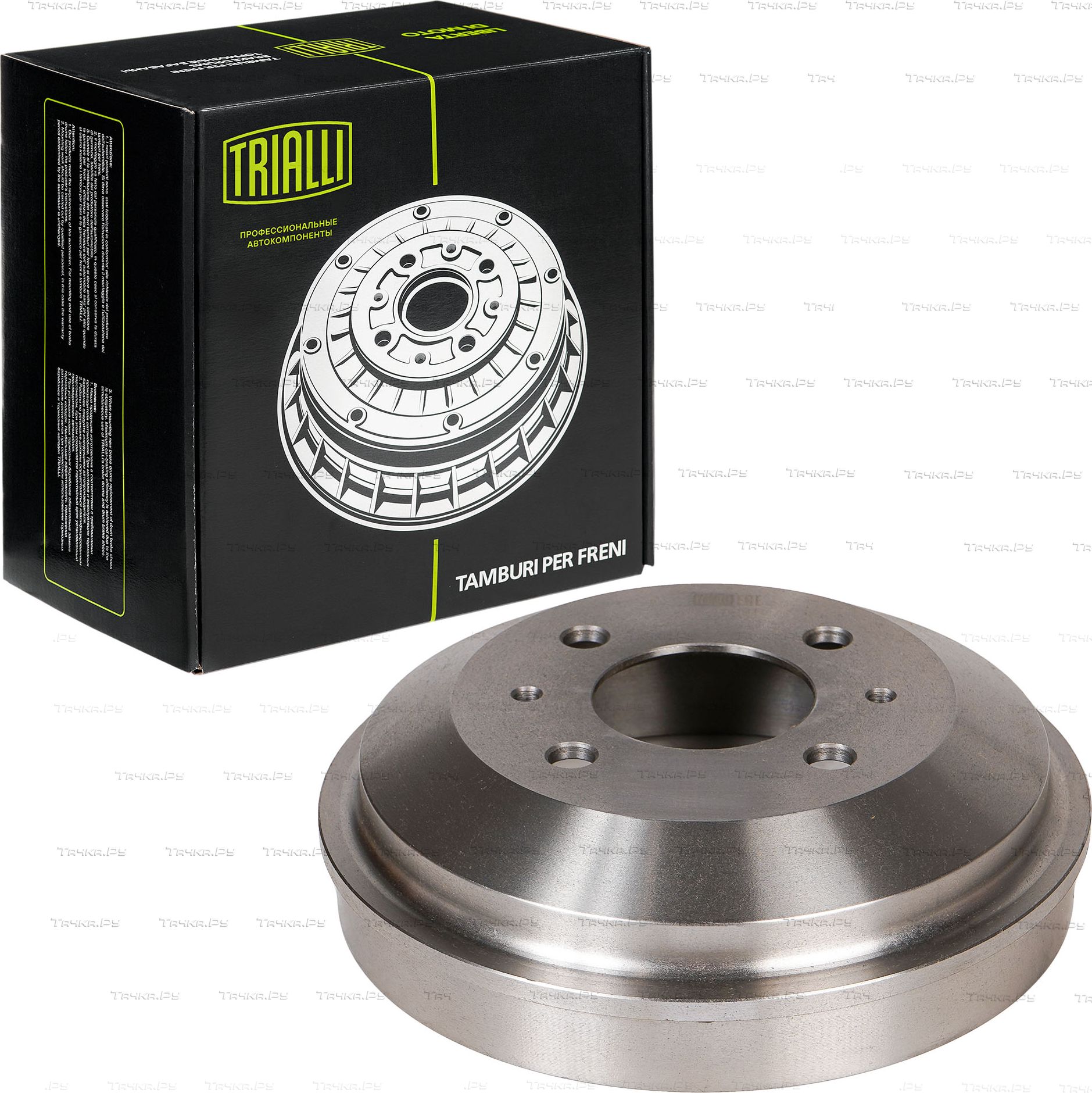 Тормозной барабан Trialli задний для Hyundai Accent II 1999-2005. Артикул TF 084131