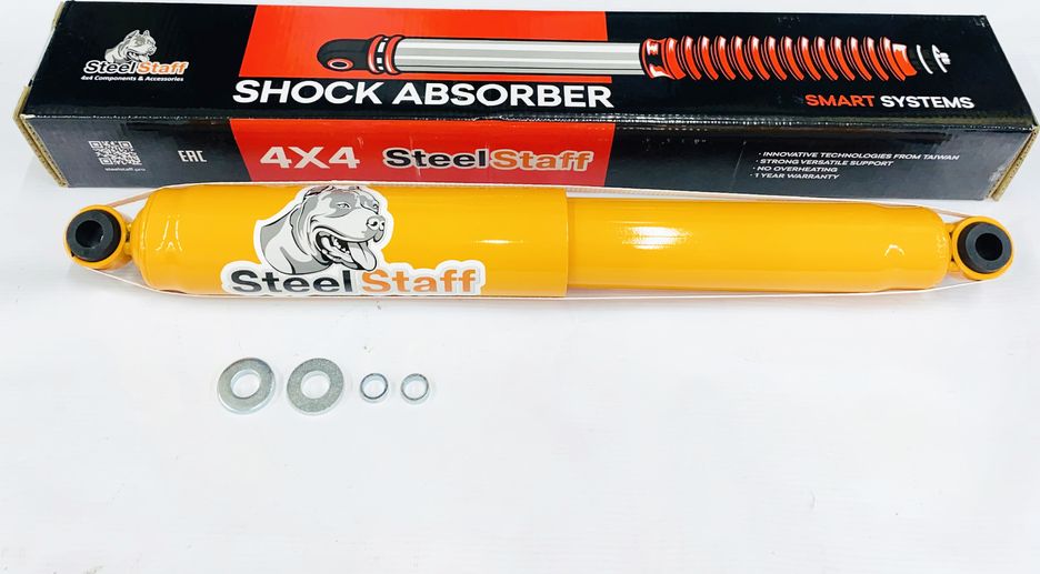 Амортизатор задний SteelStaff для Mitsubishi L200 IV 2006-2015, лифт 40 мм, NitroGas. Артикул SSG-6202