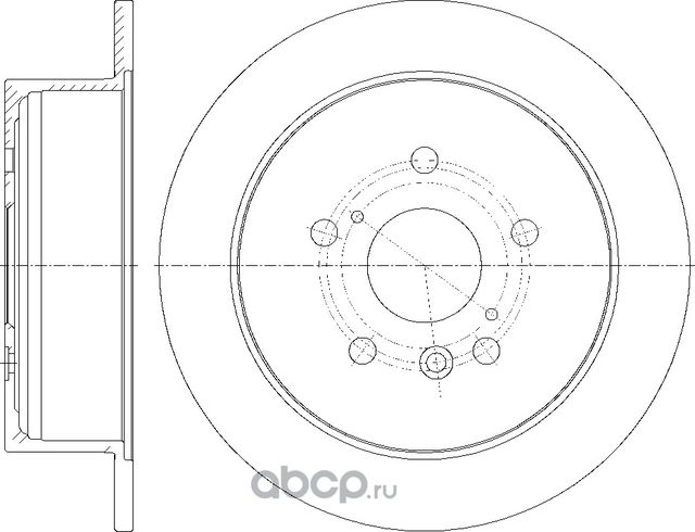 Диск тормозной (G-Brake). Артикул GR01629