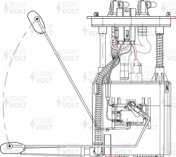 Бензонасос (топливный насос) StartVOLT для SsangYong Actyon II 2012-2026. Артикул SFM 1790