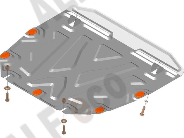 Защита алюминиевая Alfeco для картера и КПП Honda CR-V IV 2012-2018. Артикул ALF.09.26 AL4