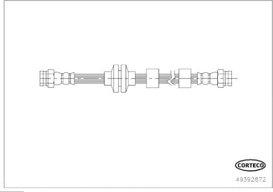 Тормозной шланг Corteco. Артикул 49392872