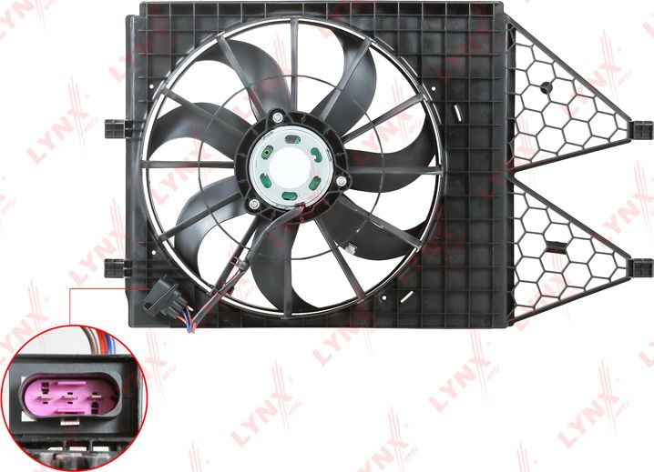 Вентилятор радиатора двигателя LYNXauto. Артикул RF-1585