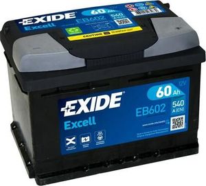 Аккумулятор Exide Excell ** для Ford Fiesta V 2001-2010. Артикул EB602