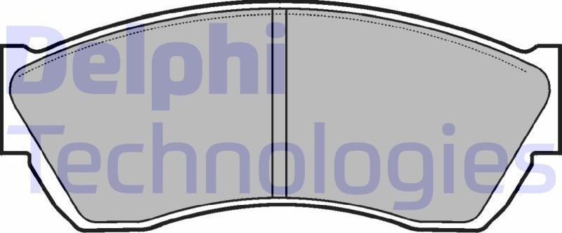Тормозные колодки Delphi (Low-Metallic). Артикул LP676