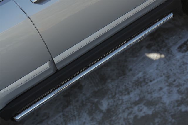 Защита порогов RusStal труба d63 (вариант 1) для Great Wall Hover H3 2014-2016. Артикул GWH3T-001939