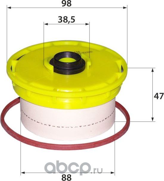 ФИЛЬТР ТОПЛИВНЫЙ (JD) (RB-Exide). Артикул F194