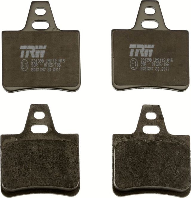 Тормозные колодки TRW COTEC задние для Citroen XM I 1990-1994. Артикул GDB1247