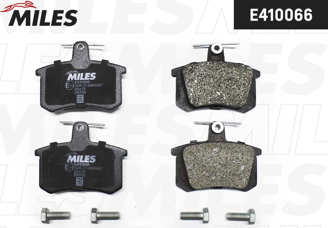 Тормозные колодки Miles (Low-Metallic). Артикул E410066