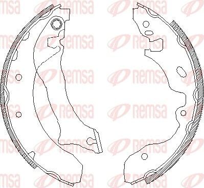 Тормозные колодки Remsa задние для Ford Mondeo II 1996-2000. Артикул 4042.00