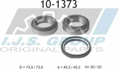 10-1373_к-кт подшип. ступицы пер.!/Mitsubishi Pajero 83-00/L200 2.5D 96-07/Pajer (IJS). Артикул 101373