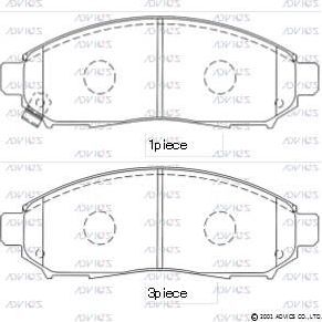 Тормозные колодки Advics. Артикул SN940P