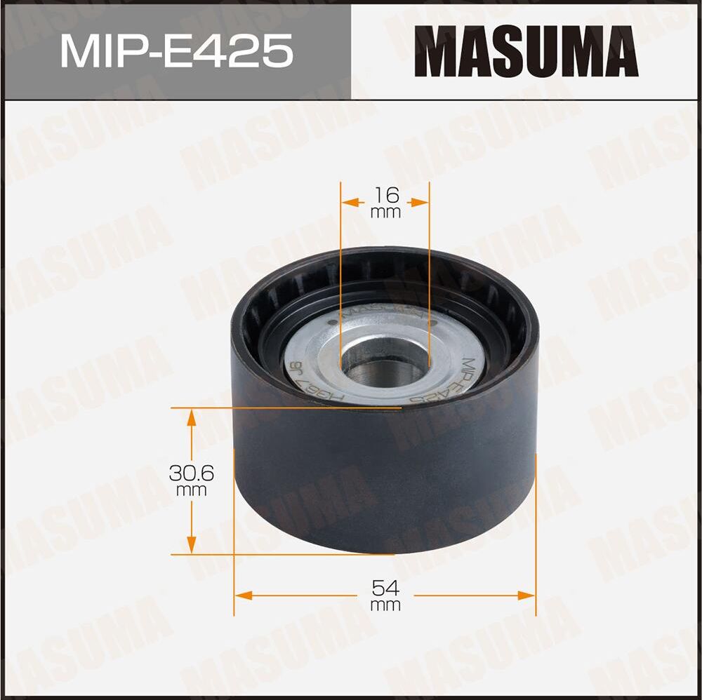 Ролик обводной ремня привода навесного оборудования (Masuma). Артикул MIPE425