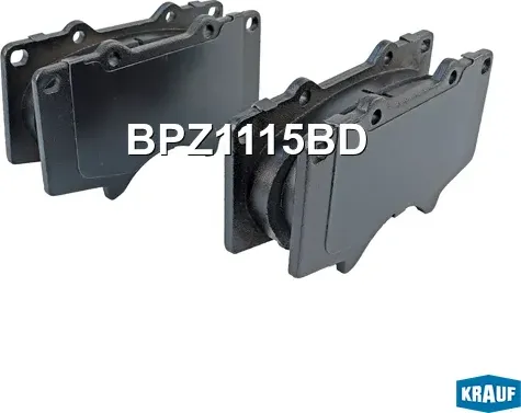 Колодки тормозные дисковые Krauf. Артикул BPZ1115BD