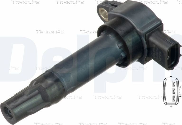 Катушка зажигания Delphi для Smart Fortwo II (W451) 2007-2015. Артикул GN10674-12B1