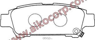 Колодки тормозные (Aiko). Артикул PF1449