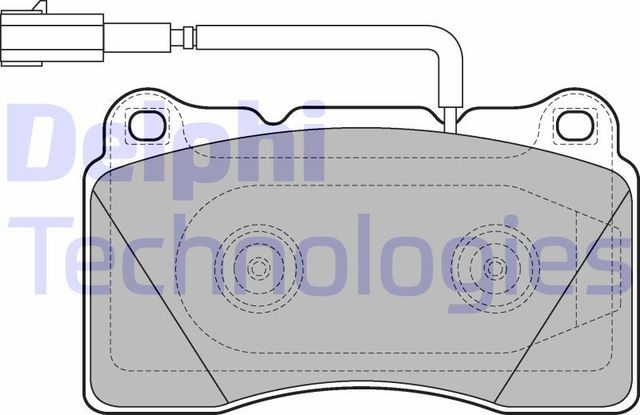 Тормозные колодки Delphi (Low-Metallic) передние для Alfa Romeo Giulietta III 2010-2012. Артикул LP2221