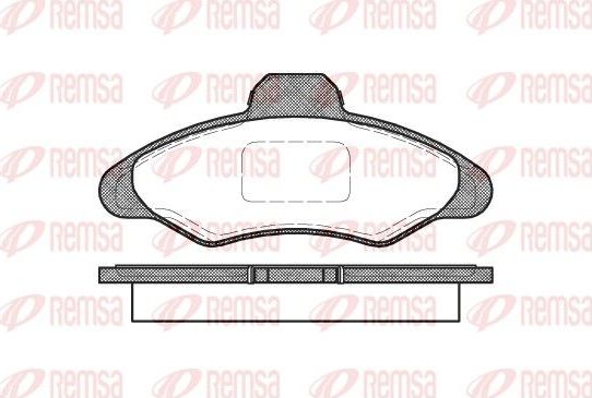 Тормозные колодки Remsa. Артикул 0331.00