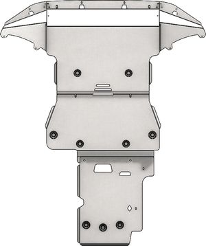 Защита алюминиевая АВС-Дизайн для картера и КПП Genesis GV80 Дизель 2020-2026. Артикул 10.25ABC